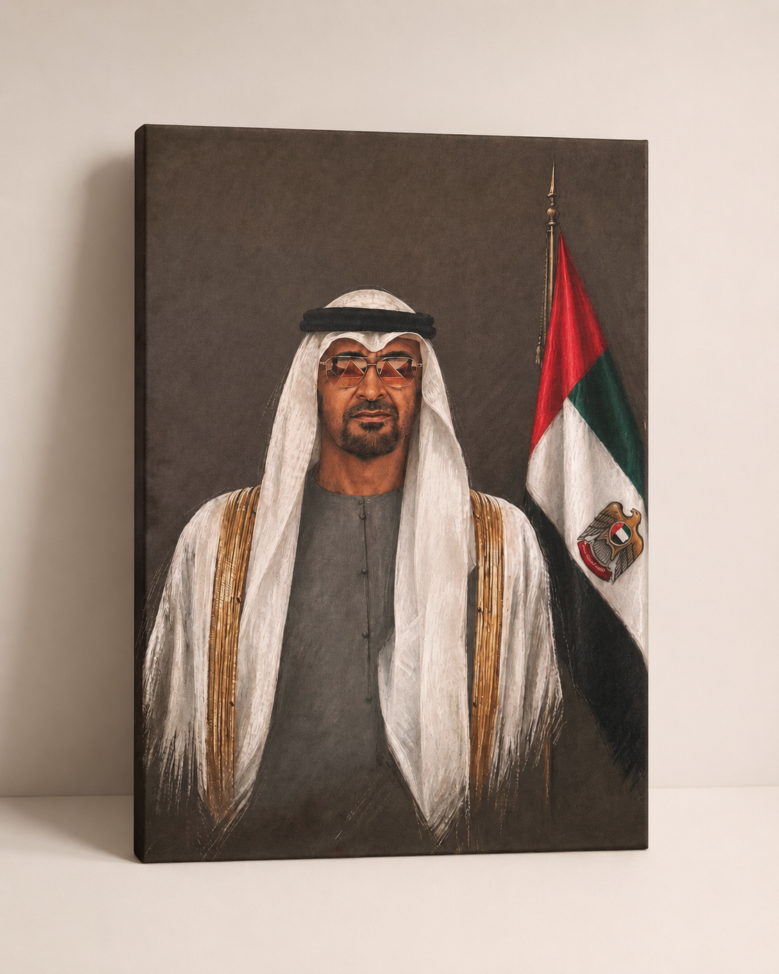 Sheikh Mohammed bin Zayed Canvas - The Leader 80x120 CM